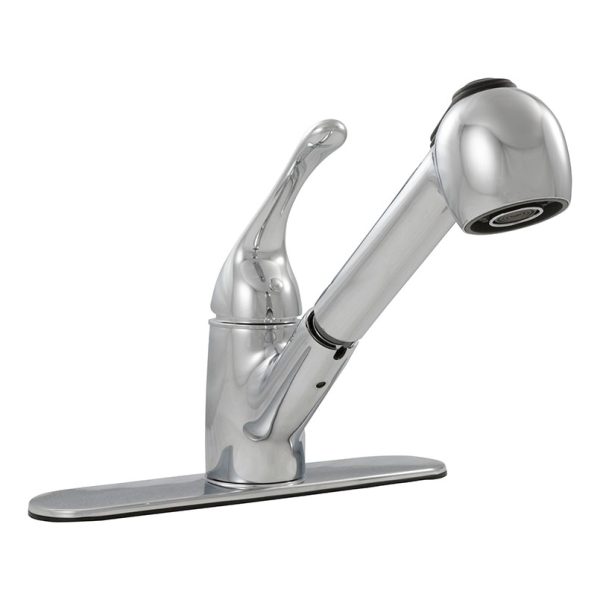 MSI - 1-Handle Pull-Out Sprayer Kitchen Faucet - 803 Chrome Single Hole or Three Hole