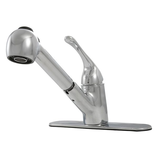 MSI - 1-Handle Pull-Out Sprayer Kitchen Faucet - 803 Chrome Single Hole or Three Hole