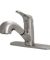 MSI - 1-Handle Pull-Out Sprayer Kitchen Faucet - 805 Brushed Nickel Single Hole or Three Hole