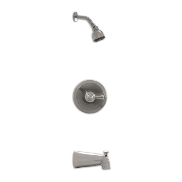 MSI - 1 Handle Shower/Tub Faucet With Valve- 607 Brush Nickel