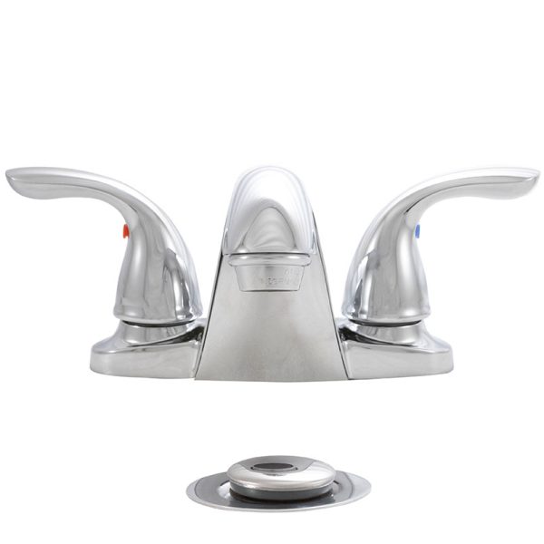 MSI - 2 Handle Bathroom Faucet - 403 Chrome 4 in. Centerset
