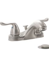 MSI - 2 Handle Bathroom Faucet - 405 Brushed Nickel 4 in. Centerset