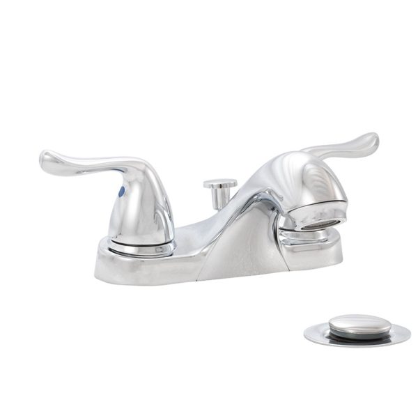 MSI - 2 Handle Bathroom Faucet - 405 Chrome 4 in. Centerset