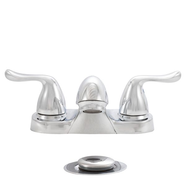 MSI - 2 Handle Bathroom Faucet - 405 Chrome 4 in. Centerset