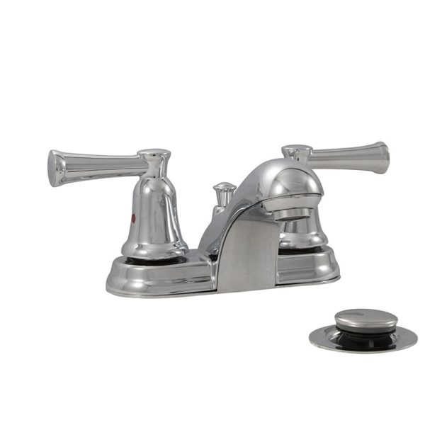 MSI - 2 Handle Bathroom Faucet - 410 Chrome 4 in. Centerset