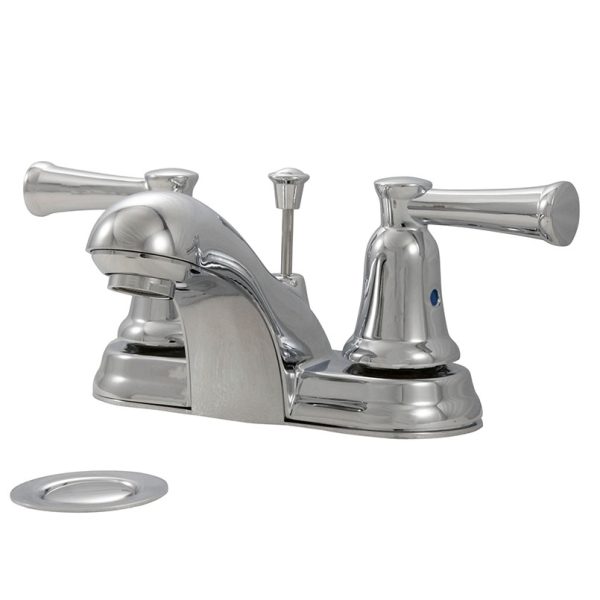MSI - 2 Handle Bathroom Faucet - 410 Chrome 4 in. Centerset