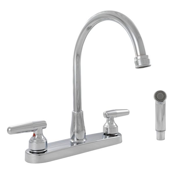MSI - 2-Handle Kitchen Faucet - 805 Chrome 8 in. Centerset