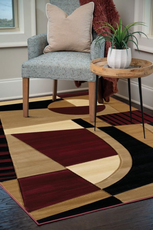 United Weavers Contours Burgundy Rug