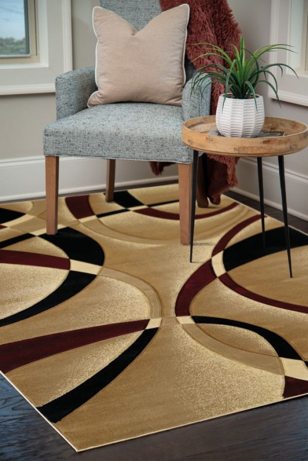 United Weavers Contours Burgundy Rug