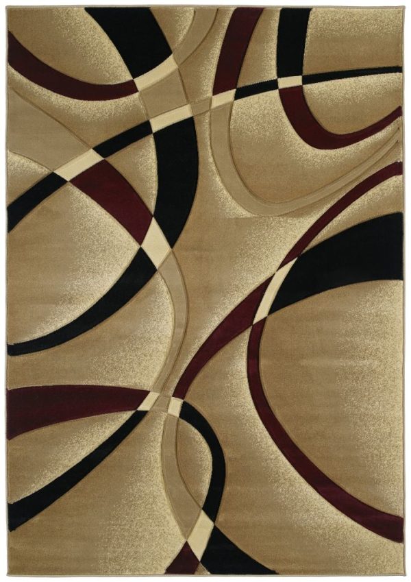 United Weavers Contours Burgundy Rug