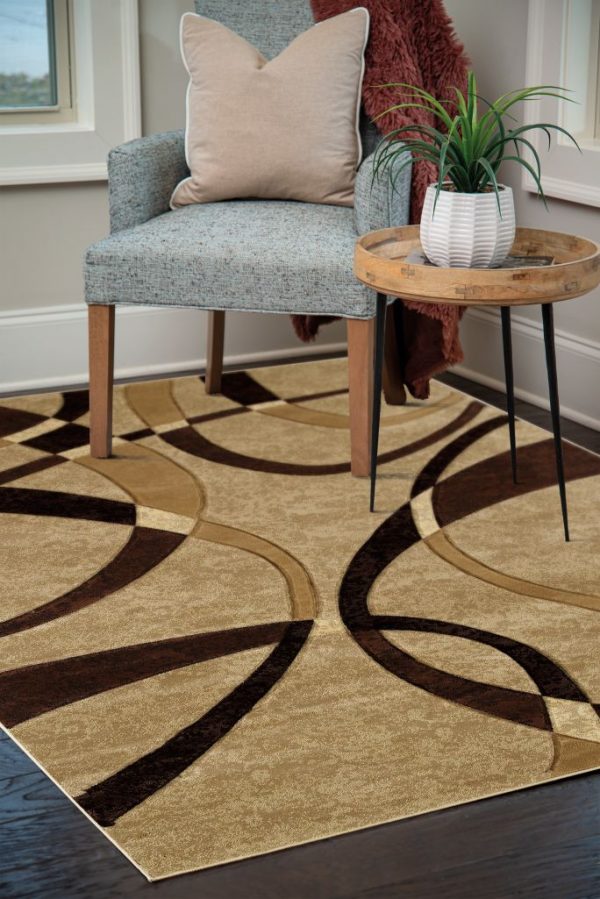 United Weavers Contours Chocolate Rug