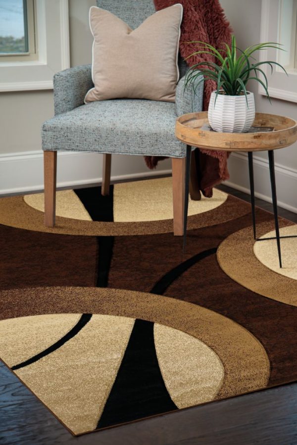 United Weavers Contours Chocolate Rug