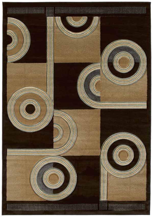 United Weavers Contours Chocolate Rug