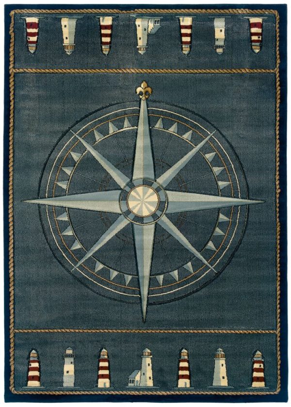 United Weavers Contours Smoke Blue Rug