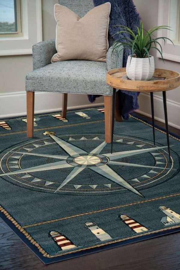 United Weavers Contours Smoke Blue Rug