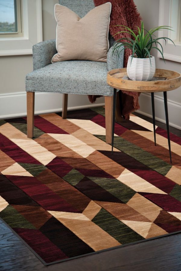 United Weavers Contours Burgundy Rug