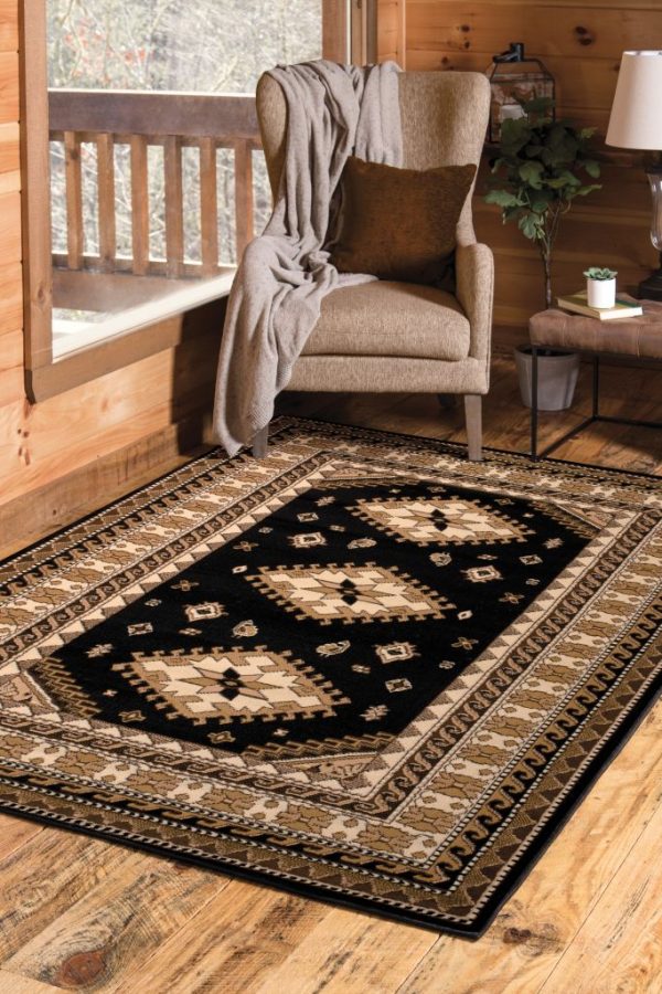 United Weavers Dallas Black Rug