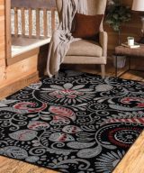 United Weavers Dallas Black Rug