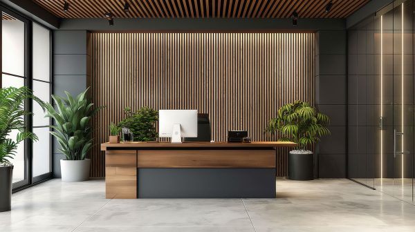 MSI Acoustic Wood Slat - Natural Acoustic Wood Slat Panels 9.5 in x 94.5 in