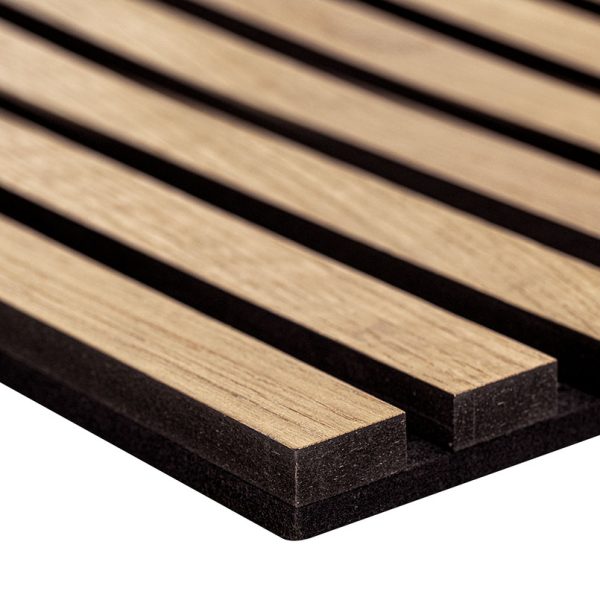 MSI Acoustic Wood Slat - Natural Acoustic Wood Slat Panels 9.5 in x 94.5 in