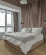 MSI Acoustic Wood Slat - Tawny Acoustic Wood Slat Panels 9.5 in x 94.5 in