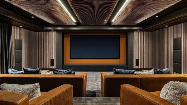 MSI Acoustic Wood Slat - Tawny Acoustic Wood Slat Panels 9.5 in x 94.5 in