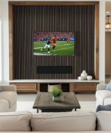 MSI Acoustic Wood Slat - Umber Acoustic Wood Slat Panels 9.5 in x 120 in
