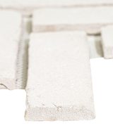 MSI BrickStaks® Alpine White Clay Brick Herringbone Tile