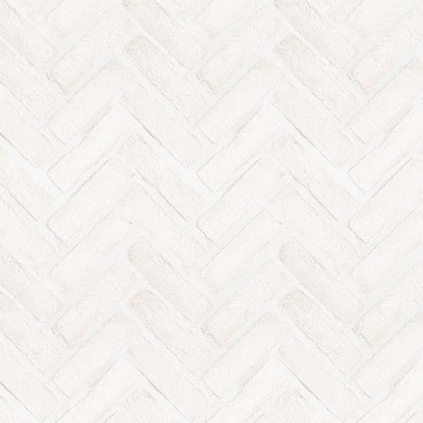 MSI BrickStaks® Alpine White Clay Brick Herringbone Tile