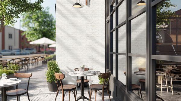 MSI BrickStaks® Alpine White Clay Brick Tile