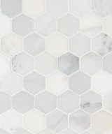 MSI Arabescato Carrara 2" Hexagon Honed