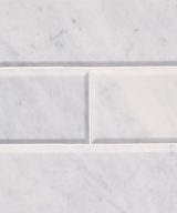 MSI Arabescato Carrara 4x12 Honed and Big Beveled