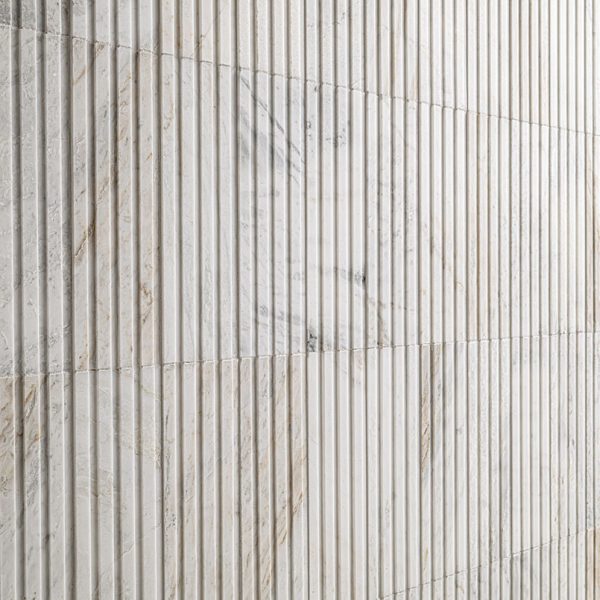 MSI Arabescato Venato White Tile 4x12 Slat Honed