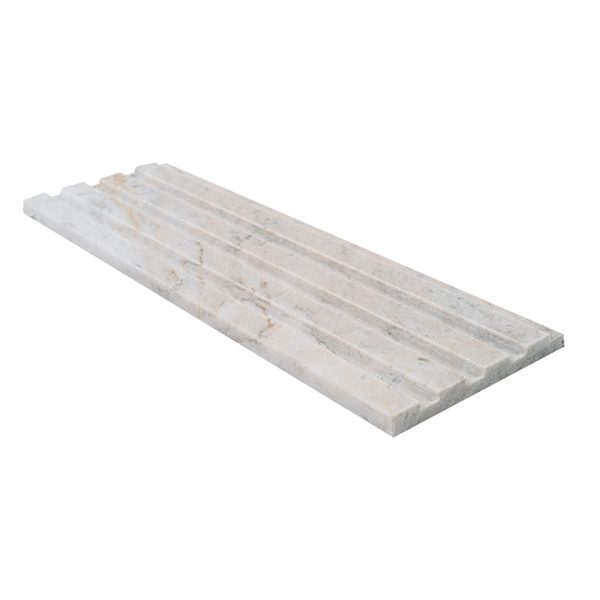 MSI Arabescato Venato White Tile 4x12 Slat Honed