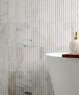 MSI Arabescato Venato White Tile 4x12 Slat Honed