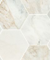 MSI Arabescato Venato 8" Hexagon Honed