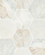 MSI Arabescato Venato 8" Hexagon Honed