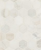 MSI Arabescato Venato White 2" Hex Hon