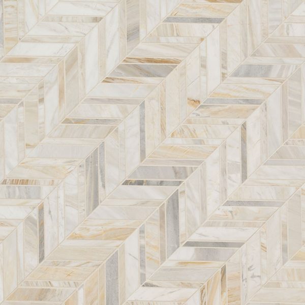 MSI Athena Gold Chevron Pattern Honed