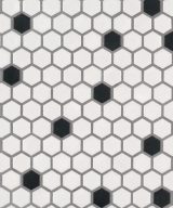 MSI Black and White 1" Hexagon Matte