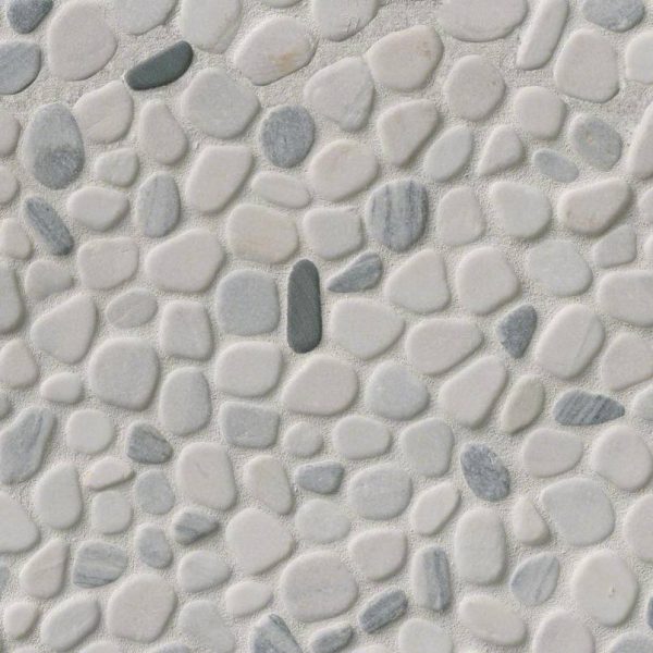 MSI Black and White Pebbles Pattern Tumbled