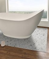 MSI Black and White Pebbles Pattern Tumbled