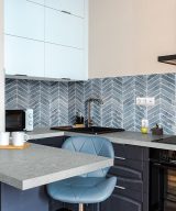 MSI Blue Shimmer Chevron 6mm