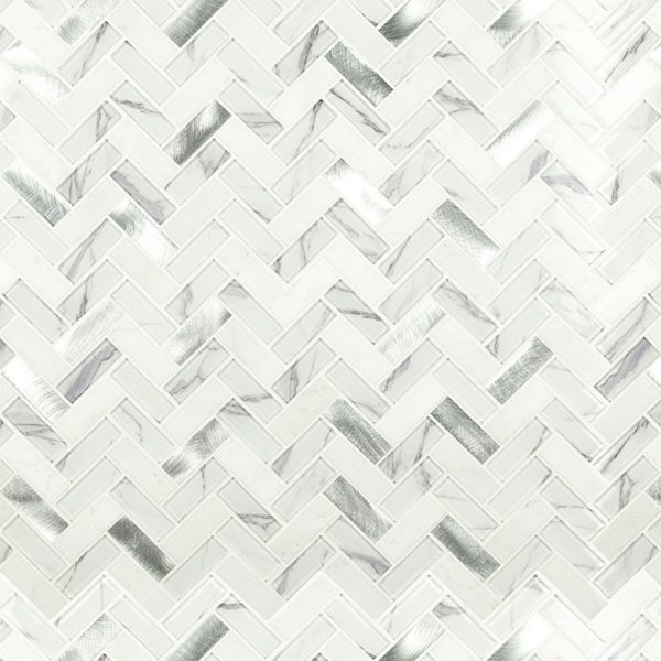 MSI Bytle Bianco Herringbone 6mm