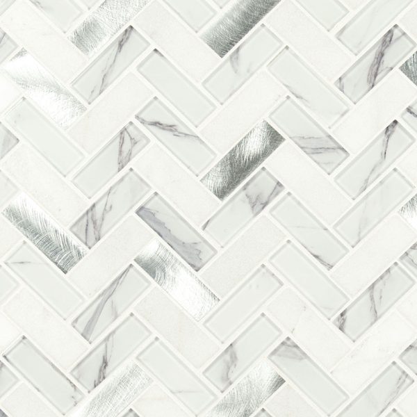 MSI Bytle Bianco Herringbone 6mm
