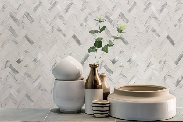 MSI Bytle Bianco Herringbone 6mm