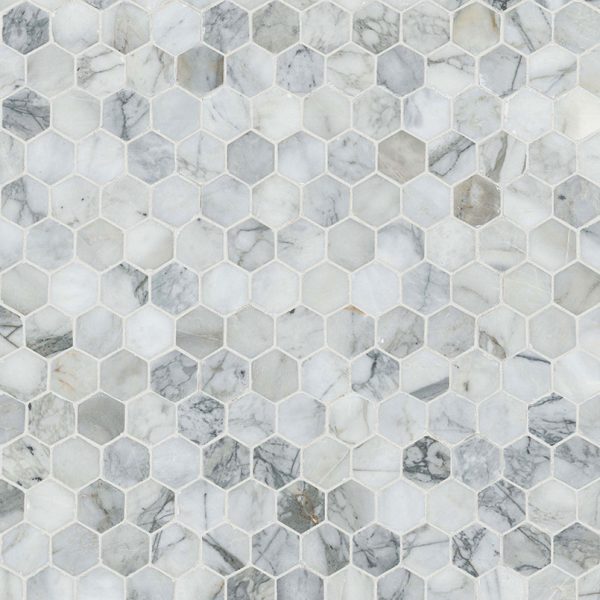 MSI Calacatta Cressa 2"Hexagon Honed