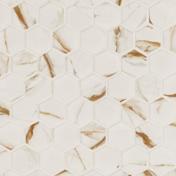 MSI Calacatta Gold Matte 2" Hexagon