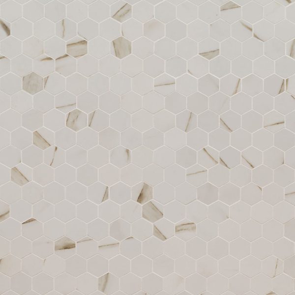 MSI PIETRA CALACATTA MATTE 2X2 HEXAGON MOSAI