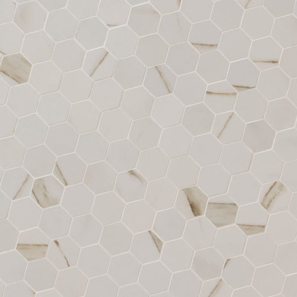 MSI PIETRA CALACATTA MATTE 2X2 HEXAGON MOSAI
